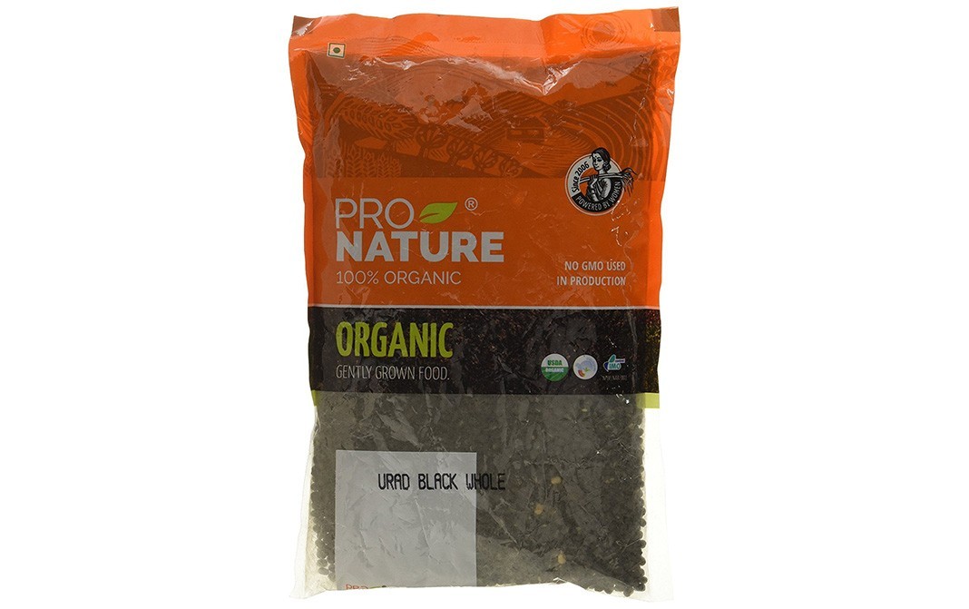 Pro Nature Organic Urad Black Whole    Pack  500 grams